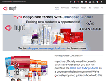 Tablet Screenshot of myntproducts.com